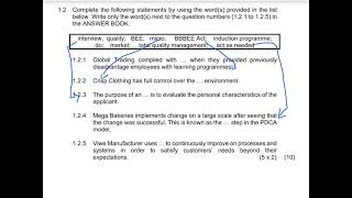 Business Studies Paper 1 Prelim Grade 12 EC 2023 [upl. by Ramses602]