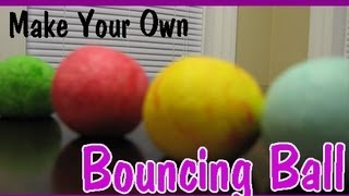 HOW TO MAKE A BOUNCY BALL Easy Kids Science Experiments [upl. by Nedrud440]