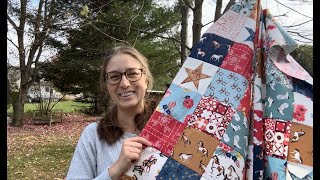 Assembling the Quilt Top Nighttime Sky Pattern Part 1 [upl. by Mallin]