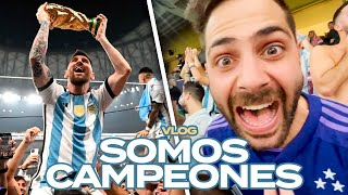 SOMOS CAMPEÓNES DEL MUNDO VLOG DESDE LA CANCHA ARG VS FRA 🇦🇷🇦🇷 [upl. by Ahseik]