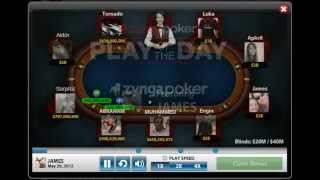 Zynga Poker Play of the Day  4B Win [upl. by Nnod313]