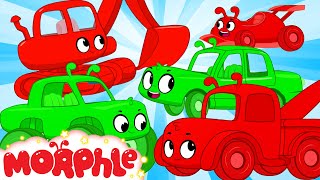 Trucks Vehicles and Diggers  Morphle vs Orphle  Kids Cartoon [upl. by Markos]