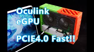 Oculink eGPU PCIE40 High Performance for RTX4090 RTX3090 显卡坞 外接显卡 [upl. by Orofselet]