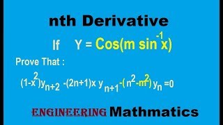 Nth Derivative of cosm sine inverse x Leibnitz Theorem Exercise Problems [upl. by Biles]