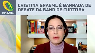 Cristina Graeml é barrada de debate da Band pela Prefeitura de Curitiba [upl. by Naimed]