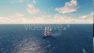 Sailing Modern Galleon  Motion Graphics [upl. by Anelec]