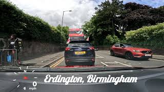 Erdington Birmingham  POV Drive 4K [upl. by Rustie]