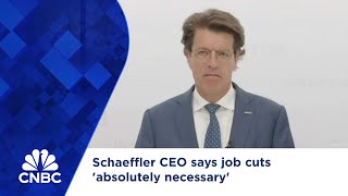 Schaeffler CEO says job cuts absolutely necessary [upl. by Crista]