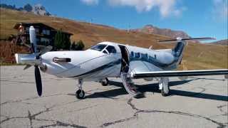 Courchevel landing and take off PC12 [upl. by Siana593]