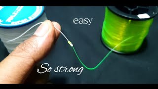 How to Tie Monofilament To Monofilament  Fishing knot  the best knot [upl. by Germin]