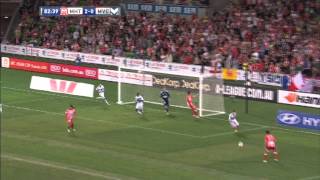 Melbourne Heart vs Melbourne Victory Hyundai A League 2014 Round 21 [upl. by Rednirah]