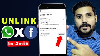 How to Unlink Facebook Page from WhatsApp  Facebook Se WhatsApp Number Kaise Hataye 2023 [upl. by Liatris]