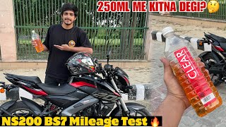 PULSAR NS200 BS7 Mileage Test🔥Socha Nahi Tha 250ML Me Itna Chalegi😱 [upl. by Senilec638]