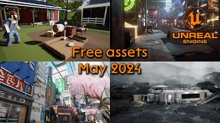 Unreal Engine free assets May 2024 [upl. by Alby]