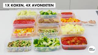 Mealprep 1x koken 4x avondeten door zondagkoken  Allerhande [upl. by Guntar]