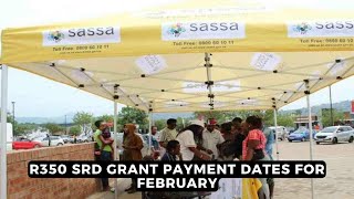 SASSA R350 SRD grant payment dates for February  NEWS IN A MINUTE [upl. by Leamaj250]