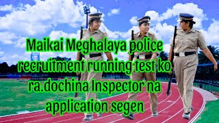 Maikai police recruitment running test ko radoatna police Inspector na application segen [upl. by Eelah407]