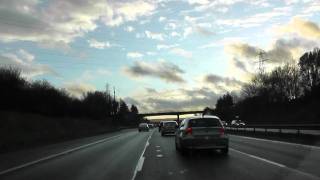 Driving On The M5 From J29 Honiton amp Exeter Airport To J31 A30 A38 England 23rd December 2011 [upl. by Diraf986]