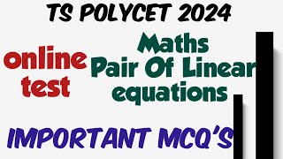 polycet coaching classes in telugu 2024 polycet entrance exam model papers [upl. by Petronella]