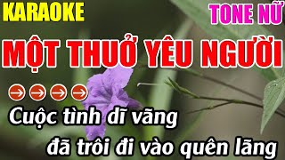 Một Thuở Yêu Người Karaoke Tone Nữ Karaoke Lâm Nhạc Sống  Beat Mới [upl. by Adallard]