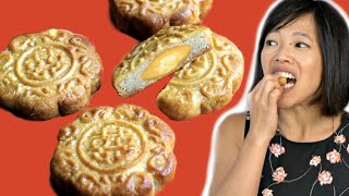 How to Make MOONCAKES With a Traditional Wooden Mold  MidAutumn Festival Recipe [upl. by Ah]