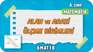 Alan ve Arazi Ölçme Birimleri 📘 tonguçCUP 4Sezon  6MAT18 2024 [upl. by Rabka]