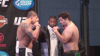 Brendan Schaub vs Chase Gormley  Weigh In Video  UFC on Versus 1  HD [upl. by Kowal]