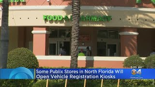 Kiosks Offer Tag Renewals At Some Florida Publix Stores [upl. by Herbie]