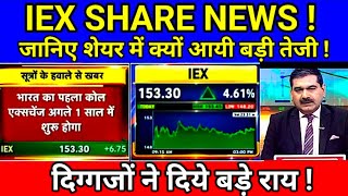 IEX SHARE LATEST NEWS TODAY IEX SHARE ANALYSIS जानिए शेयर में क्यों आयी बड़ी तेजी S B STOCK NEWS [upl. by Beverly581]