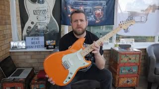 Fender Duo Sonic Capri Orange Offset Series Review Demo [upl. by Talmud656]