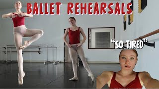 pro ballerina day in my life  rehearsals amp contemporary [upl. by Darb122]