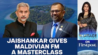 Jaishankar Reminds the Maldives About the Benefits of Indias Friendship  Vantage with Palki Sharma [upl. by Turk]