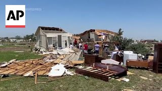 A small community in Texas is hit hard after severe weather roars across region [upl. by Nenad]