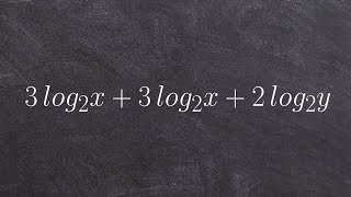 Learning the basics for condensing a logarithmic expression [upl. by Siednarb4]