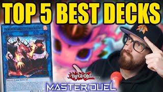 TOP 5 BEST DECKS IN MASTER DUEL February 2024 [upl. by Hairahcez795]