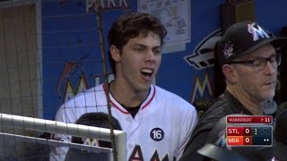 STLMIA Yelich Mattingly ejected from the game [upl. by Monia842]