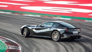 Ferrari F12 Berlinetta on track  Flat out and Powerslides Everywhere [upl. by Dyke722]