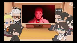 Boruto adults react to Naruto baryon mode vs Isshiki [upl. by Garling]