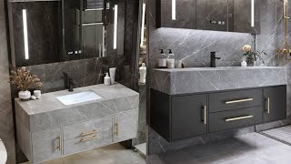 Modern bathroom vanity ideas for small spaces  Bathroom design trends 2024 [upl. by Lada]