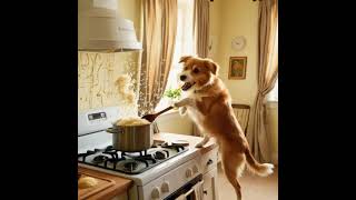 Dog Cooking funny [upl. by Sherris]