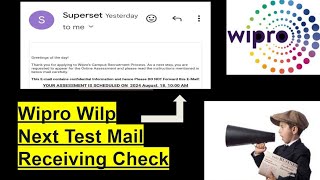 59 Wipro Wilp Next phase assessment mails  SVAR mails also receiving [upl. by Jehius]