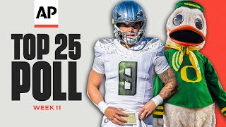 AP Top 25 Poll Released Oregon UNANIMOUS No 1 Texas AampM DROPS to No 15 [upl. by Nial]