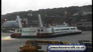 Dover to Calais SRN4 Hoverspeed Hovercraft Last Day Flights 24 Princess Anne Princess Margaret [upl. by Erhart]