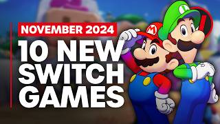 10 Exciting New Games Coming to Nintendo Switch  November 2024 [upl. by Ailhad]