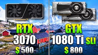 RTX 3070 8GB vs GTX 1080 Ti SLI 211GB  PC Gameplay Tested [upl. by Manheim703]