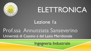 Elettronica Lezione 1a [upl. by Corwun]