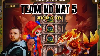 LE CHALLENGE DASCENSION EST ARRIVÉ  FIRST TEAM TOUR DU FEU  guide summonerswar pve tutorial [upl. by Areip388]