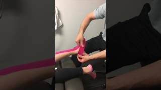 Severs Disease Kinesio Tape Application [upl. by Fanchan]