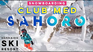 Snowboarding in Club Med Sahoro Hokkaido Japan [upl. by Meador]