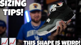 SIZING TIPS FOR THE JORDAN 4 “FEAR” THE SHAPE OF THESE IS OFF DON’T MAKE A MISTAKE [upl. by Howe730]